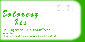 doloresz kis business card